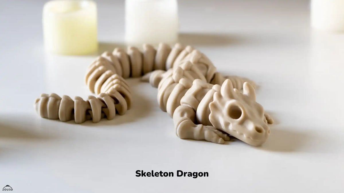 Dragón esqueleto 3D en PLA